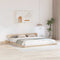 vidaXL Floor Bed Frame with Bedside Tables 200x200cm Solid Wood