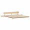 vidaXL Floor Bed Frame with Bedside Tables 200x200cm Solid Wood
