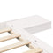 vidaXL Floor Bed Frame with Bedside Tables White 160x200cm Solid Wood