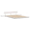 vidaXL Floor Bed Frame with Bedside Tables White 160x200cm Solid Wood