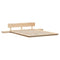 vidaXL Floor Bed Frame with Bedside Tables 150x200cm Solid Wood