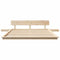 vidaXL Floor Bed Frame with Bedside Tables 150x200cm Solid Wood