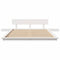 vidaXL Floor Bed Frame with Bedside Tables White 120x190cm Solid Wood