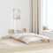vidaXL Floor Bed Frame with Bedside Tables 80x200cm Solid Wood
