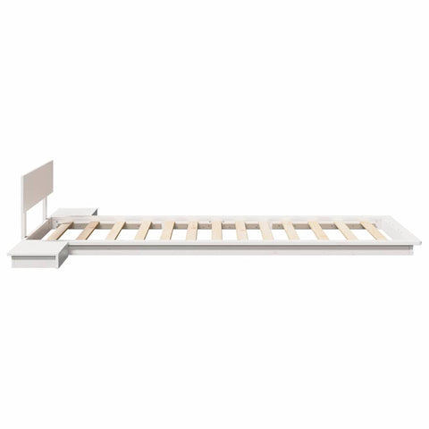 vidaXL Bed Frame White 90 x 190 cm Wood