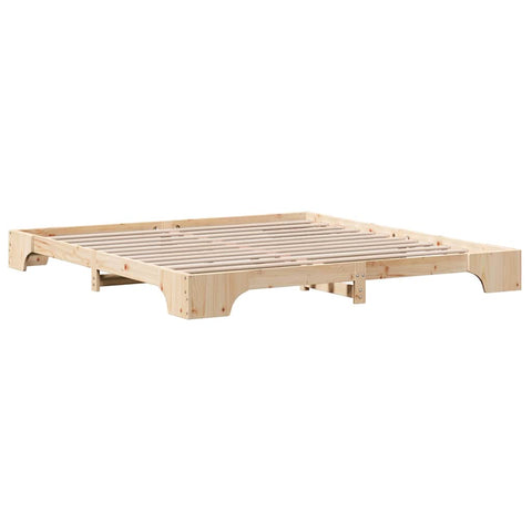 vidaXL Bed Frame Solid Pine Wood 200 x 200 cm Solid pine wood