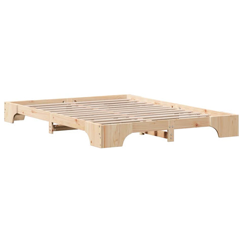 vidaXL Bed Frame Solid Pine Wood 160 x 200 cm Solid pine wood