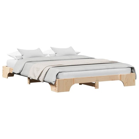 vidaXL Bed Frame Solid Pine Wood 160 x 200 cm Solid pine wood