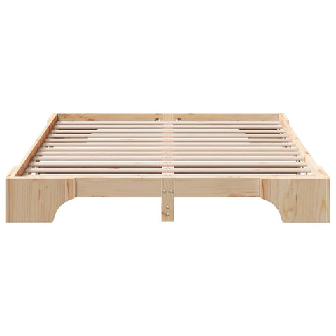 vidaXL Bed Frame Solid Pine Wood 150 x 200 cm Solid pine wood
