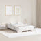 vidaXL Bed Frame White 120 x 200 cm Solid pine wood