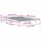 vidaXL Bed Frame White 120 x 200 cm Solid pine wood