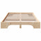 vidaXL Bed Frame Solid Pine Wood 135 x 190 cm Solid pine wood