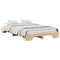 vidaXL Bed Frame Solid Pine Wood 135 x 190 cm Solid pine wood
