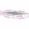 vidaXL Bed Frame Solid Pine Wood 135 x 190 cm Solid pine wood