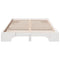 vidaXL Bed Frame White 135 x 190 cm Solid pine wood