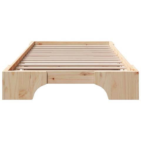 vidaXL Bed Frame Solid Pine Wood 100 x 200 cm Solid pine wood