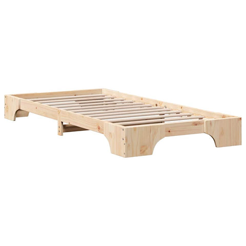vidaXL Bed Frame Solid Pine Wood 90 x 190 cm Solid pine wood