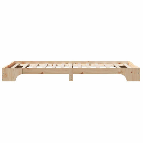 vidaXL Bed Frame Solid Pine Wood 90 x 190 cm Solid pine wood