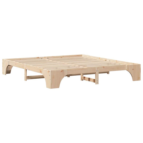 vidaXL Bed Frame Solid Pine Wood 200 x 200 cm Solid pine wood