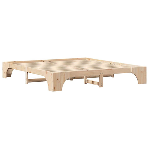vidaXL Bed Frame Solid Pine Wood 200 x 200 cm Solid pine wood