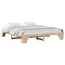 vidaXL Bed Frame Solid Pine Wood 200 x 200 cm Solid pine wood