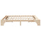vidaXL Bed Frame Solid Pine Wood 200 x 200 cm Solid pine wood
