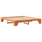 vidaXL Bed Frame Wax brown 200 x 200 cm Solid pine wood