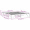 vidaXL Bed Frame Wax brown 200 x 200 cm Solid pine wood