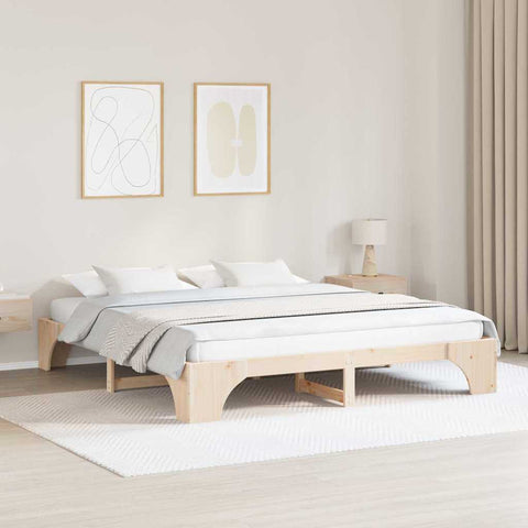 vidaXL Bed Frame Solid Pine Wood 180 x 200 cm Solid pine wood