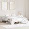 vidaXL Bed Frame White 160 x 200 cm Solid pine wood