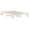 vidaXL Bed Frame White 160 x 200 cm Solid pine wood
