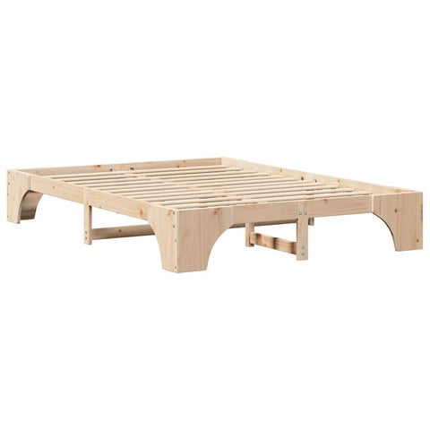 vidaXL Bed Frame Solid Pine Wood 150 x 200 cm Solid pine wood
