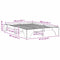 vidaXL Bed Frame White 150 x 200 cm Solid pine wood
