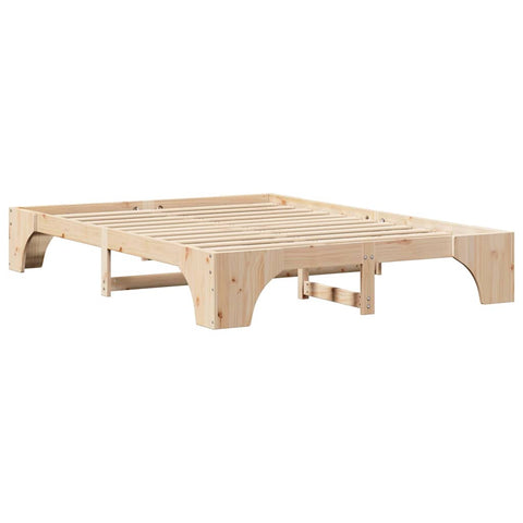 vidaXL Bed Frame Solid Pine Wood 140 x 200 cm Solid pine wood