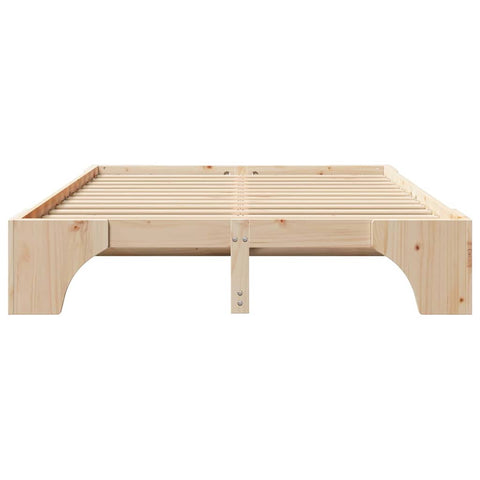 vidaXL Bed Frame Solid Pine Wood 140 x 200 cm Solid pine wood