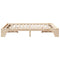 vidaXL Bed Frame Solid Pine Wood 140 x 200 cm Solid pine wood