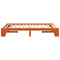vidaXL Bed Frame Wax brown 120 x 200 cm Solid pine wood