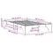 vidaXL Bed Frame Wax brown 120 x 200 cm Solid pine wood