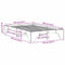 vidaXL Bed Frame Wax brown 135 x 190 cm Solid pine wood