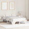 vidaXL Bed Frame White 120 x 190 cm Solid pine wood