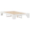vidaXL Bed Frame White 120 x 190 cm Solid pine wood