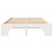 vidaXL Bed Frame White 120 x 190 cm Solid pine wood
