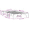 vidaXL Bed Frame White 120 x 190 cm Solid pine wood