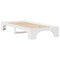vidaXL Bed Frame White 100 x 200 cm Solid pine wood
