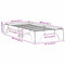 vidaXL Bed Frame Wax brown 80 x 200 cm Solid pine wood