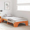 vidaXL Bed Frame Wax brown 90 x 190 cm Solid pine wood