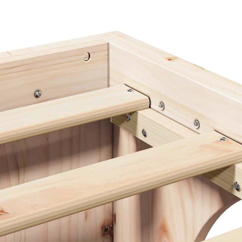 vidaXL Bed Frame Solid Pine Wood 75 x 190 cm Solid pine wood