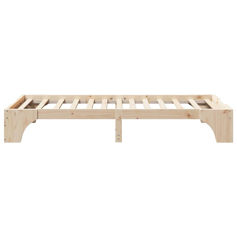 vidaXL Bed Frame Solid Pine Wood 75 x 190 cm Solid pine wood