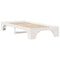 vidaXL Bed Frame White 75 x 190 cm Solid pine wood