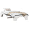 vidaXL Bed Frame White 75 x 190 cm Solid pine wood